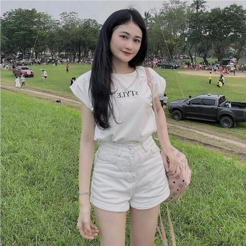 Quần Short Jean Nữ Lưng Cao Chất Vãi Dày Dặn