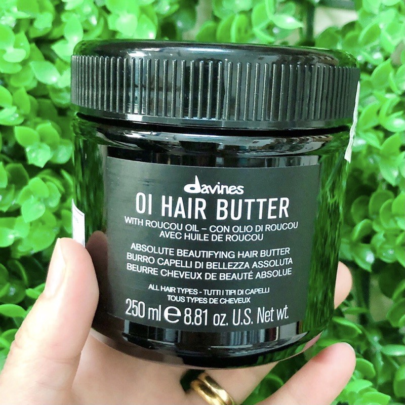 [+Tặng mũ trùm] KEM Ủ TÓC DAVINES OI HAIR BUTTER 250ML - CHÍNH HÃNG