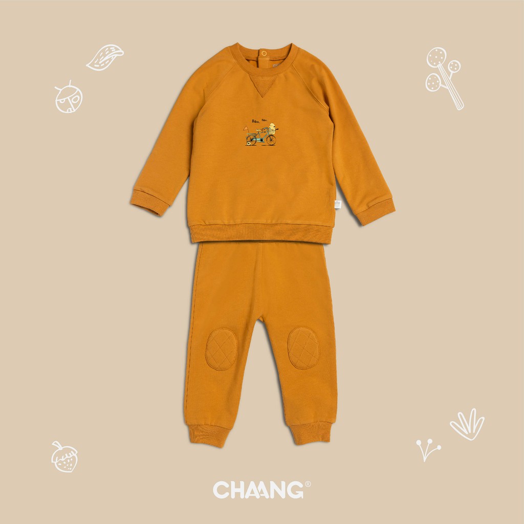 Bộ quần áo nỉ da cá dài tay cho bé yêu [CHAANG]