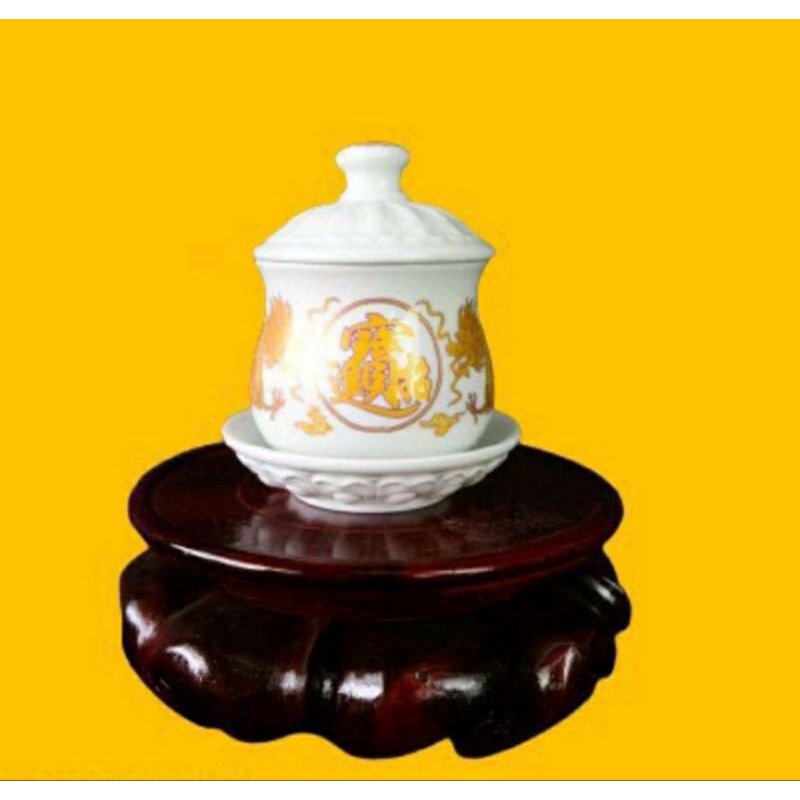Chung nước thờ cúng họa tiết Rồng vang-Đồ Thờ Tâm Linh