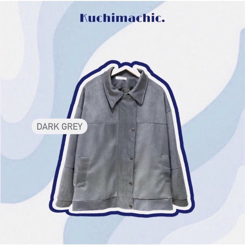 KUCHIMACHIC- Áo khoác da lộn MÃ AK01