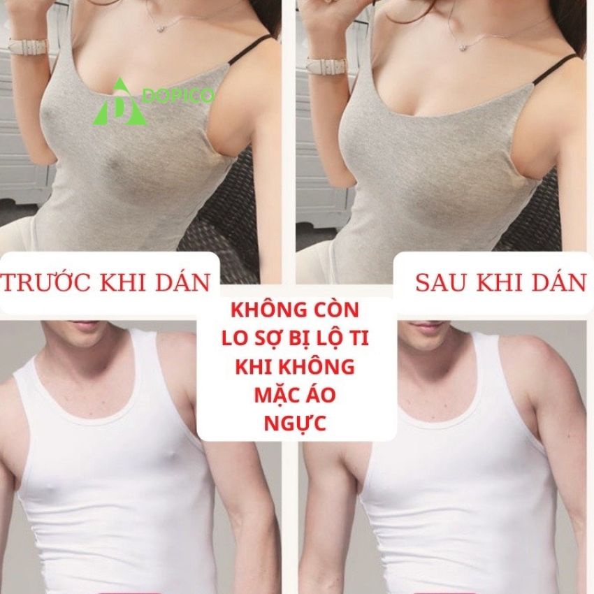 Miếng dán ngực giấy chống lộ ti khoe vòng 1 quyến rủ D023