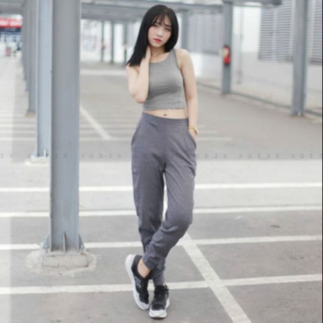 Quần JOGGER Len Tăm nữ