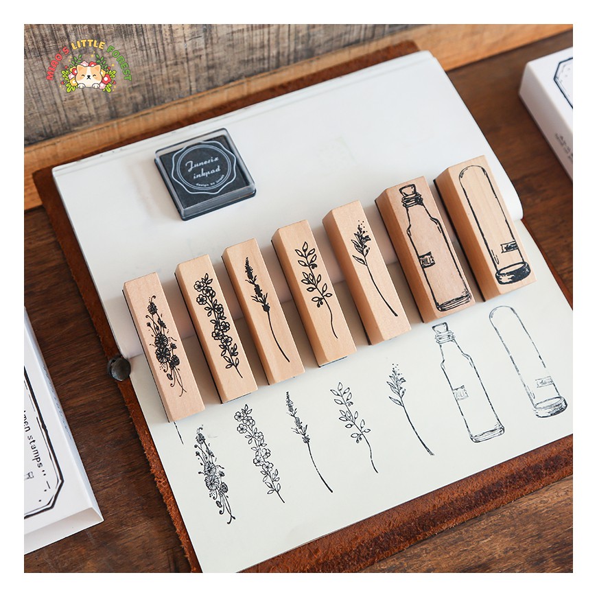 BỘ 8 CON DẤU HOA