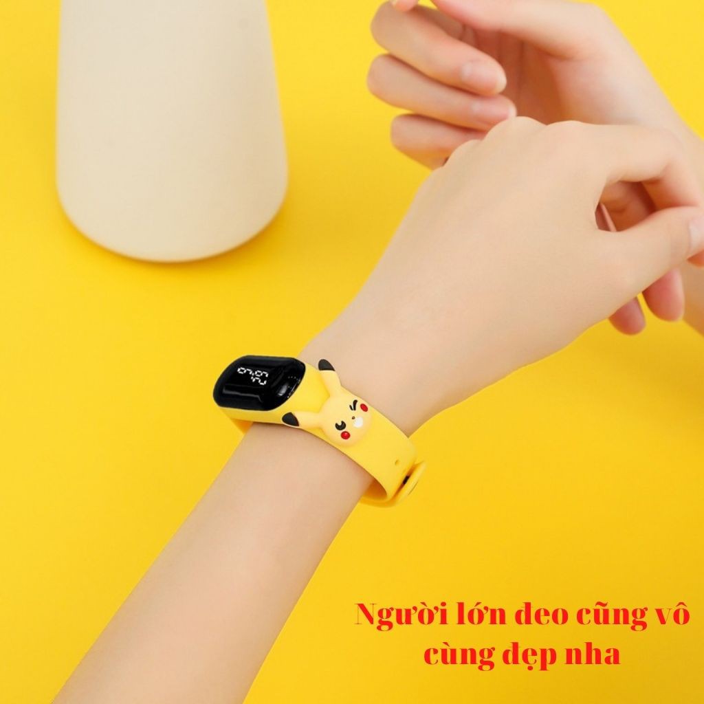 Đồng Hồ LED Điện Tử Trẻ Em Dây Silicon Hoạt Hình Không Thấm Nước - đồng hồ thời trang - Shop Mẹ Mốc ,LED