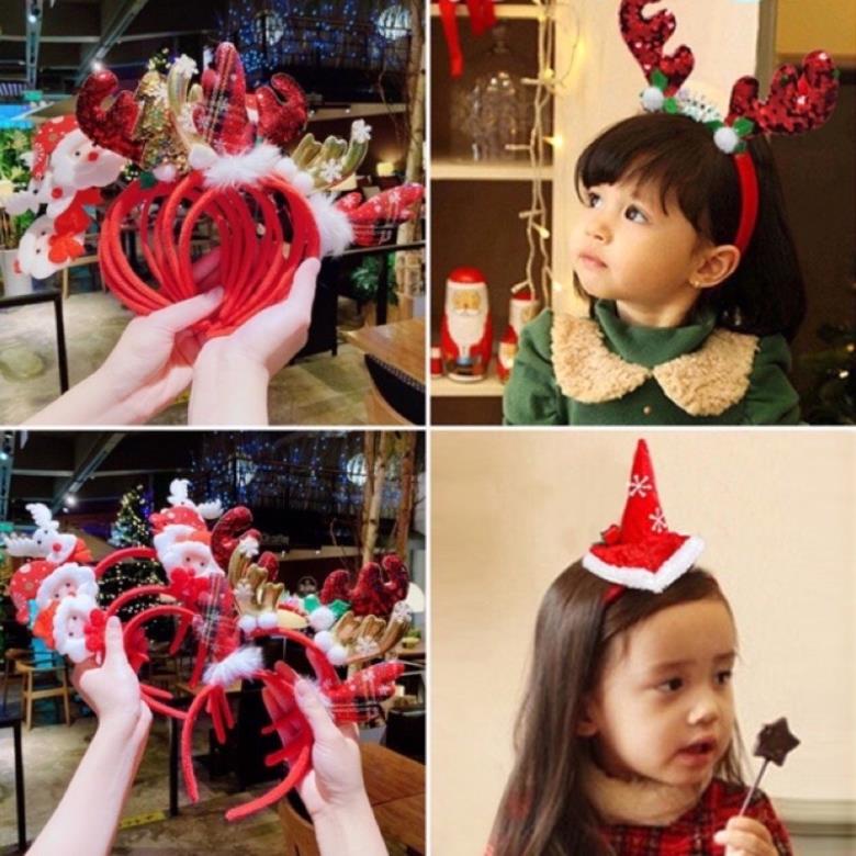 Bờm Noel⭐ băng đô cài tóc đồ dùng làm quà tặng trong mùa giáng sinh