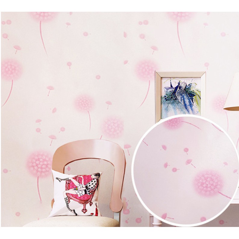 Cuộn 10m giấy dán tường bồ công anh khổ rộng 45cm