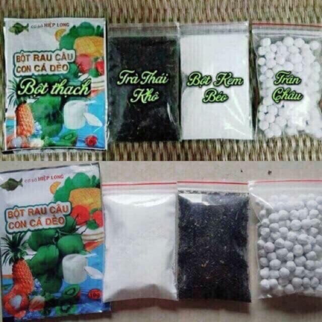 Combo 10 set nguyên liệu làm trà sữa (Set to nấu 1 sét được 3 lít)