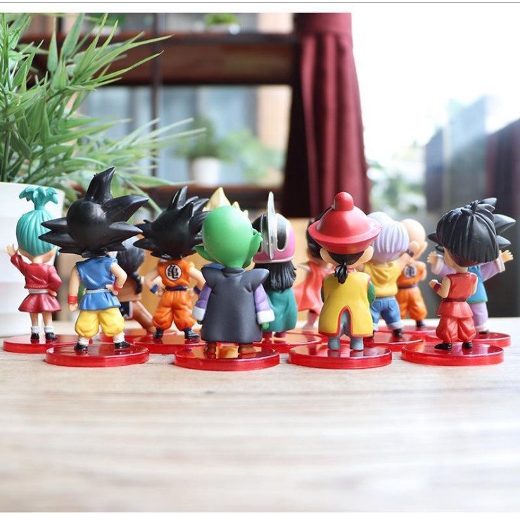 Mô hình figure full bộ 13 nhân vật Dragonball 7 viên ngọc rồng Songoku, Kadic, Piccolo, Bulma, Chichi