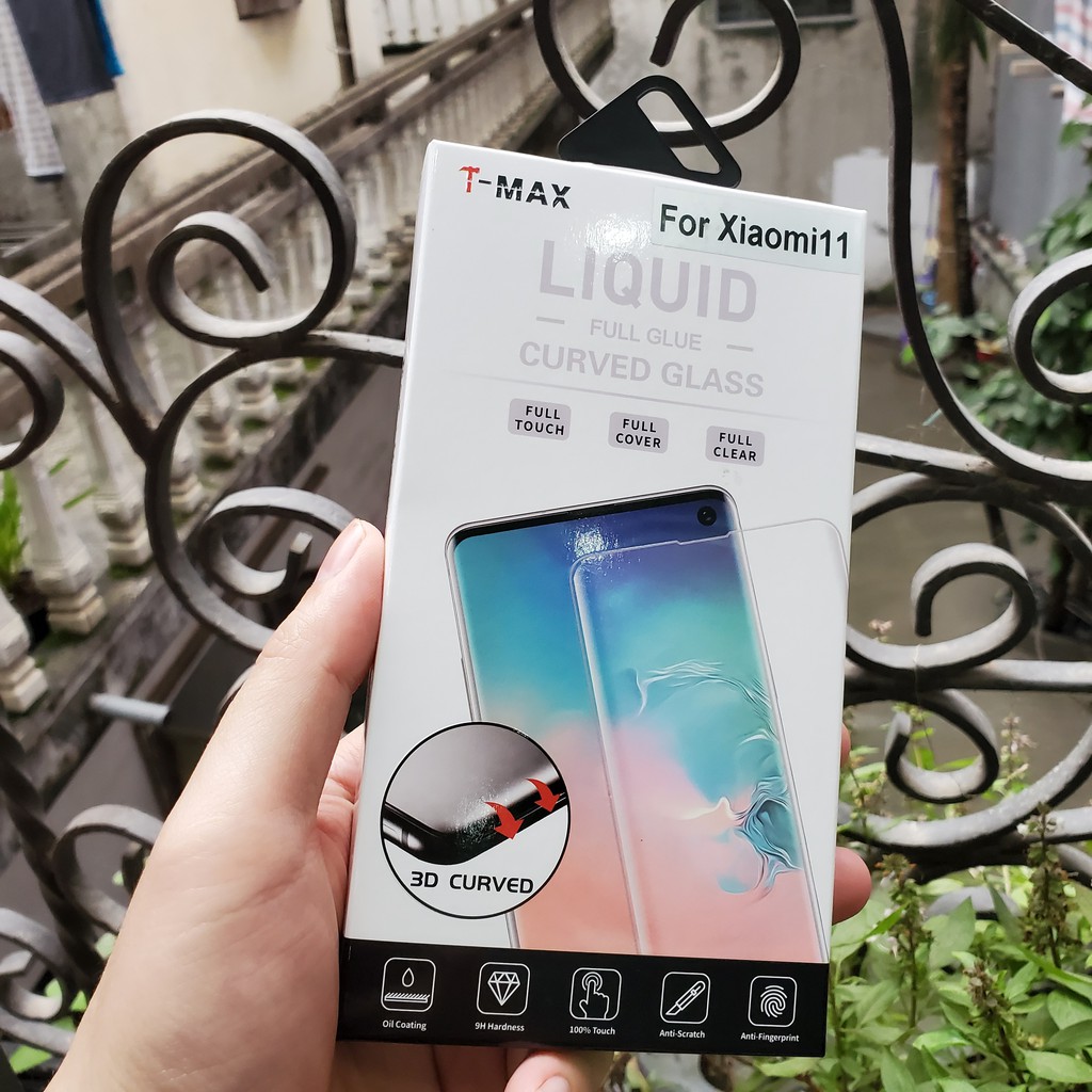 Cường lực Xiaomi 11 / 11 Ultra / 11 Pro / 12 / 12x / 12 Pro UV T-Max LIQUID trong suốt trơn mượt