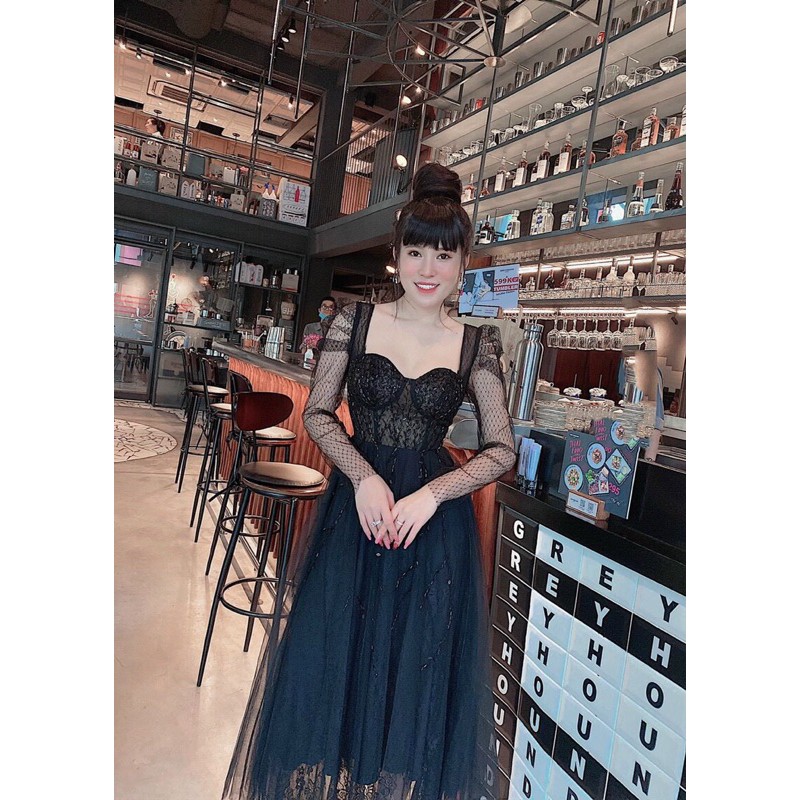 ĐẦM XOÈ TAY DÀI KẾT LÚA ( ảnh và video thật 1000% )