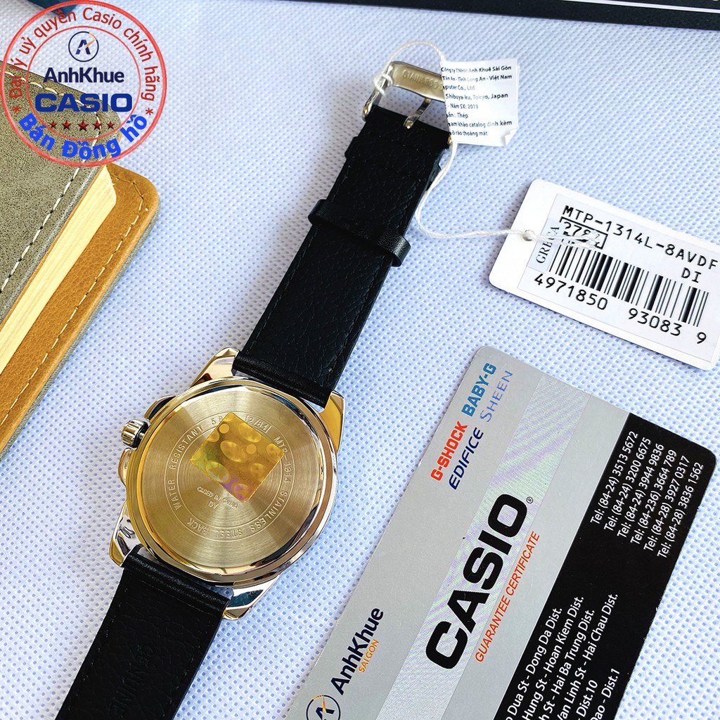Đồng hồ nam Casio MTP-1314 bảo hành 1 năm chính hãng Anh Khuê MTP-1314D-2AVDF MTP-13