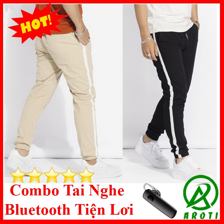 Quần Jogger Nam AROTI Form Slim Fit Vải Kaki Cao Cấp Mềm Mịn, Co Giãn Tốt Dáng Hàn Thể Thao Nhiều Màu- Đủ Size Qk43+TN