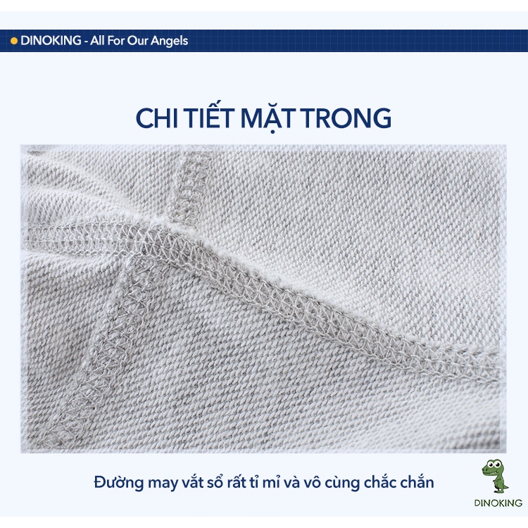 Quần thu đông bé trai DINOKING Quần dài cho bé xuất dư chất thun cotton mềm mịn họa tiết oto cho trẻ em 2 - 8 tuổi QD02