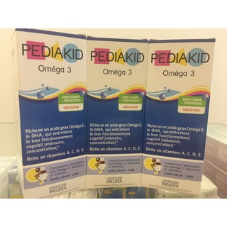 [CHÍNH HÃNG] Pediakid Omega 3 & DHA - Phát triển trí não toàn diện -125ml- Hàng Pháp