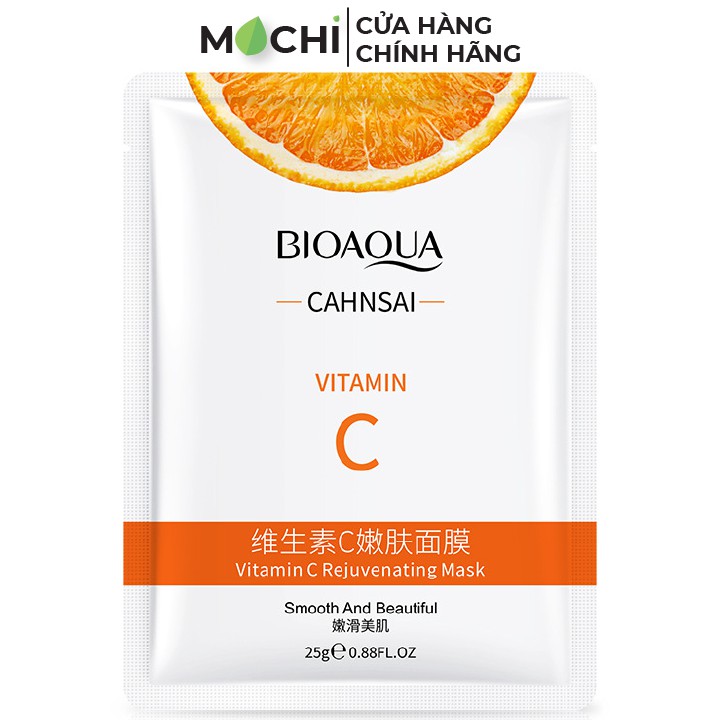 Mặt Nạ Vitamin C Cam Tươi Cấp Ẩm, Thải Độc, Trắng Da, Ngăn Ngừa Mụn Bioaqua Nội Địa Trung Chính Hãng - MOCHI SHOP | Thế Giới Skin Care