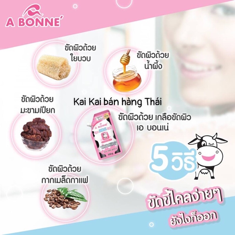 Muối Tắm Bò Tẩy Tế Bào Chết Chính Hãng A Bonne Spa Milk Salt Thái Lan 350gr