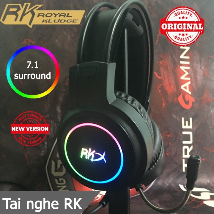 Tai nghe Gaming Royal Kludge RkX ♥️Freeship♥️ Tai nghe chụp tai chơi game giá rẻ game thủ - Gaming Headphone