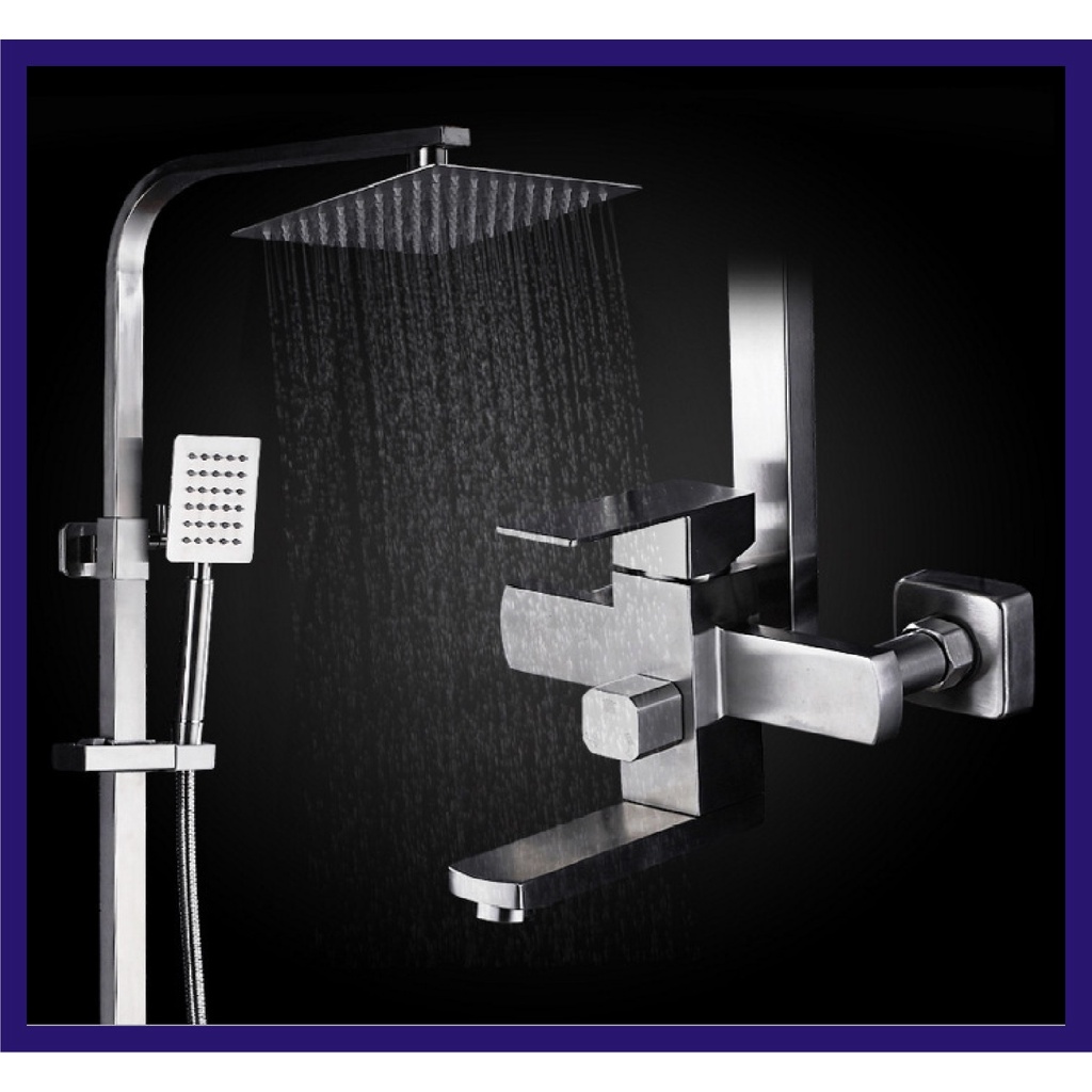 Bộ Sen Cây Tắm Đứng Nóng Lạnh INOX mờ SUS 304, thương hiệu KOREA. HÀNG CHÍNH HÃNG