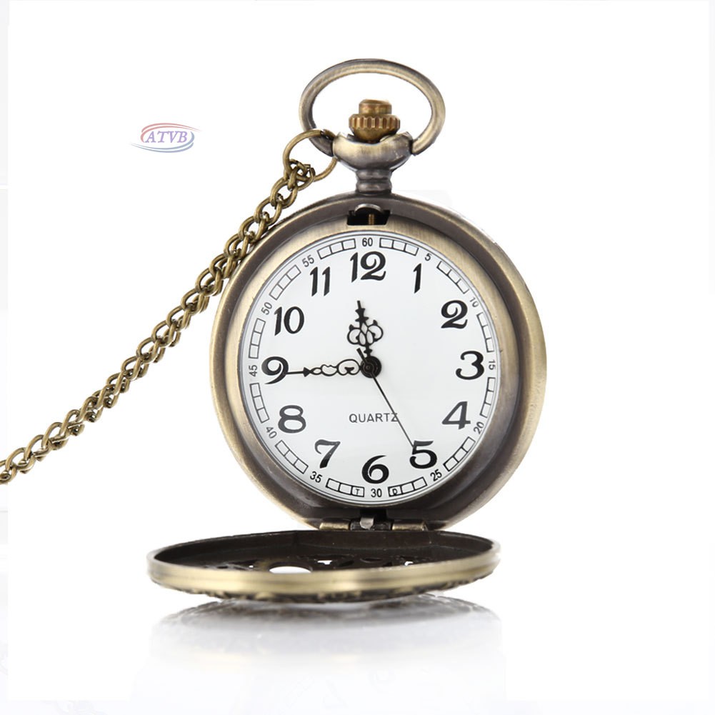 Đồng hồ quả quýt chạm khắc phong cách retro