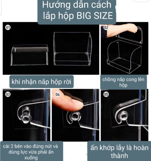 [ĐỦ 4 SIZE]Hộp đựng mỹ phẩm BIG SIZE CAO 46CM