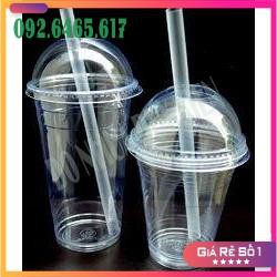 [NOWSHIP] 50 Cốc Nhựa PP 400ml - 500ml - 700ml Dùng 1 Lần Có Nắp Loại Đẹp - Đựng Đồ Uống - Có Thể Dùng Được Màng Ép Ly