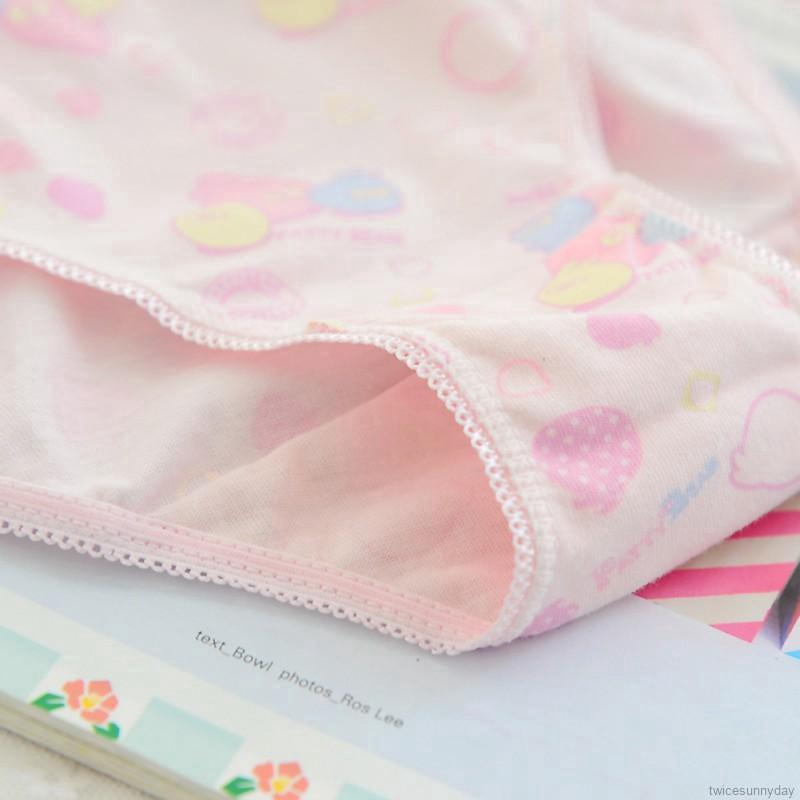 Set 6 quần lót in hình dễ thương cho bé gái sunny