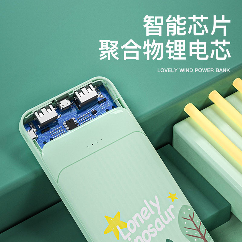 Pin Sạc Dự Phòng 10000Mah Họa Tiết Hoạt Hình Dễ Thương Cho Apple Oppo Huawei Vivo