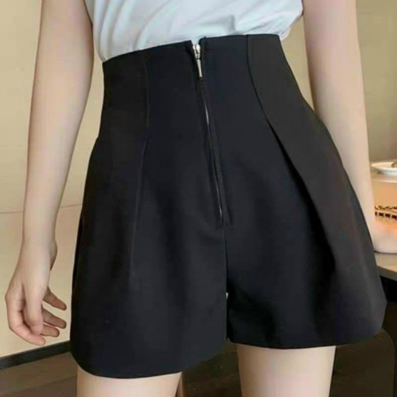 Quần short đùi nữ lưng cao khóa trước nhôm cạp liền hot [ẢNH THẬT] | BigBuy360 - bigbuy360.vn