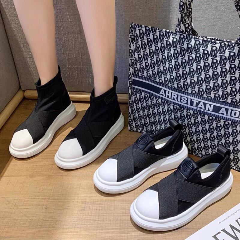 {Freeship} Giày nữ lười vá trắng | BigBuy360 - bigbuy360.vn