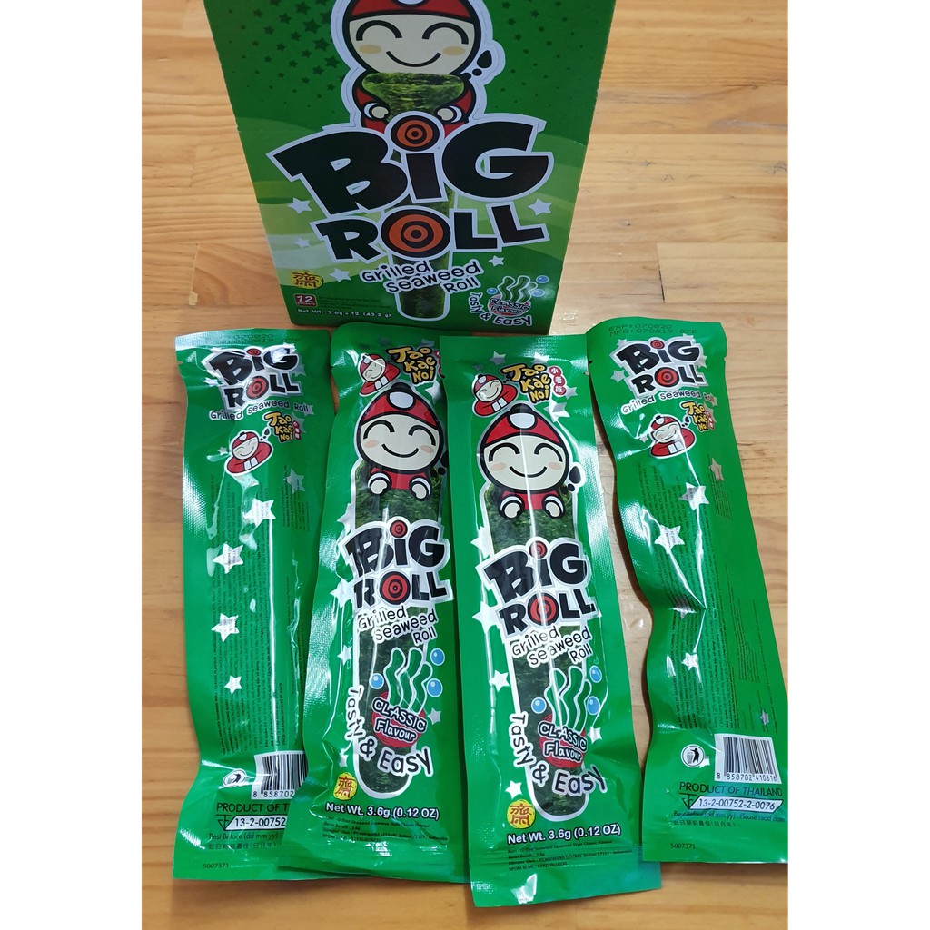 Snack Rong Biển Big Roll Hộp 12 Cây