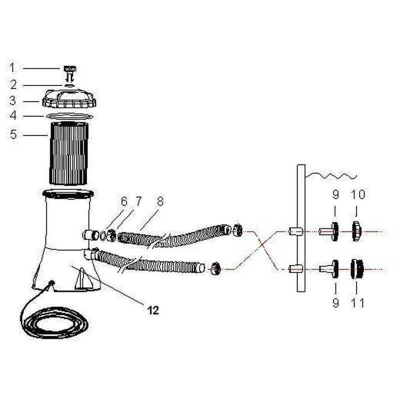 [Giảm Giá] Máy lọc nước kèm lõi lọc cho bể bơi gia đình công suất 1700 lít/h bền và an toàn