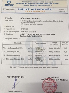 Sữa rửa mặt tinh  chất nghệ