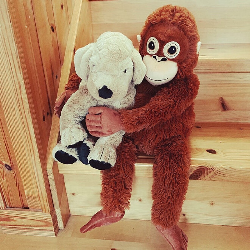 Gấu bông con khỉ Ikea chính hãng 100%