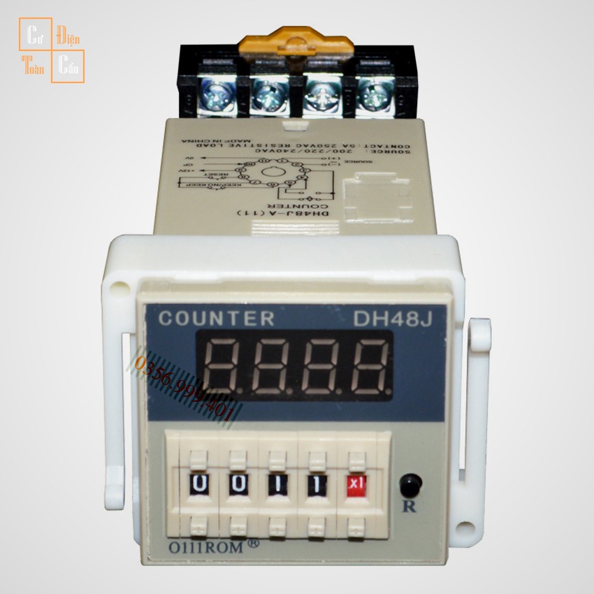 Bộ đếm sản phẩm Counter Omron DH48J- A DHH48J-A Đã kèm ế 8 chân