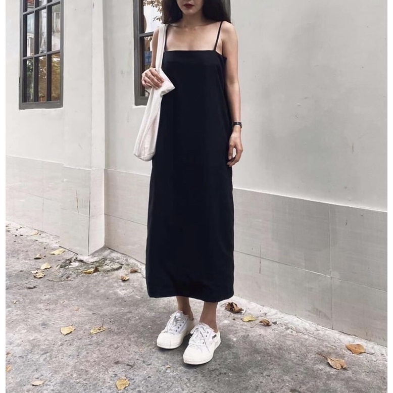 Đầm dây xuông dài hàng thiết kế cao cấp