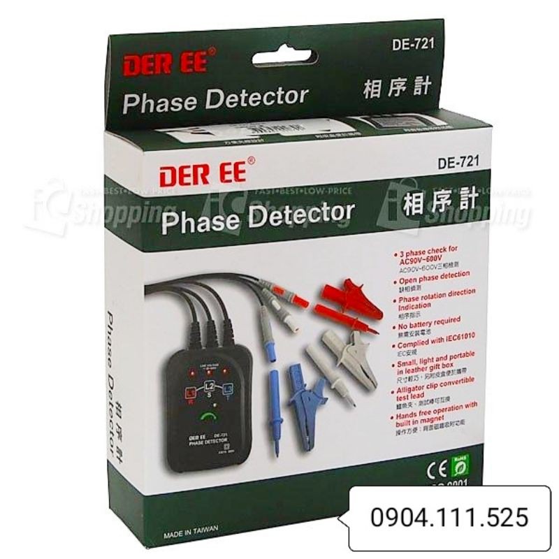 Đồng hồ đo thứ tự pha DEREE DE-721