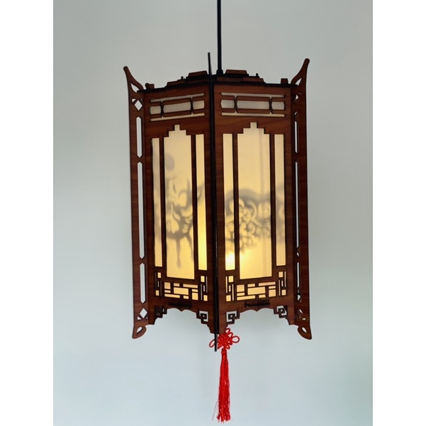 Lồng đèn kéo quân gỗ 40cm, Lồng đèn kéo quân Thái Hoàng