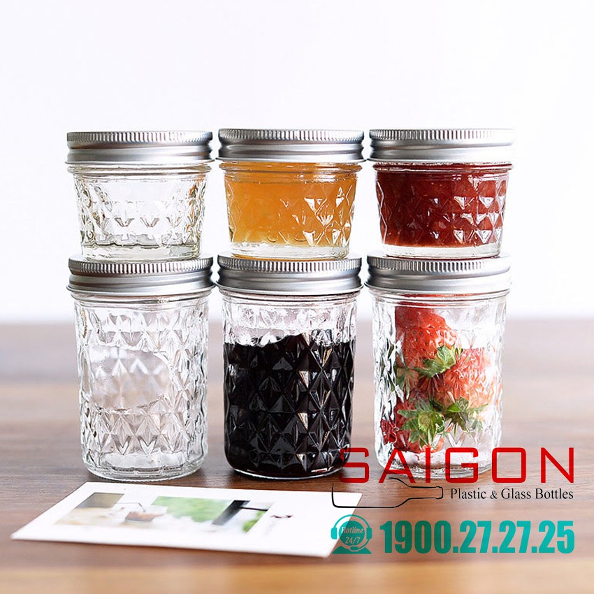 Huc Thủy Tinh Kim Cương Nắp Nhôm 350ml | 500ml | BigBuy360 - bigbuy360.vn