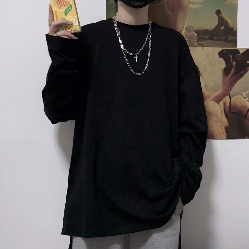 Áo sweater / áo nỉ trơn form rộng oversize Ulzzang unisex basic phối đồ siêu chất ❤️