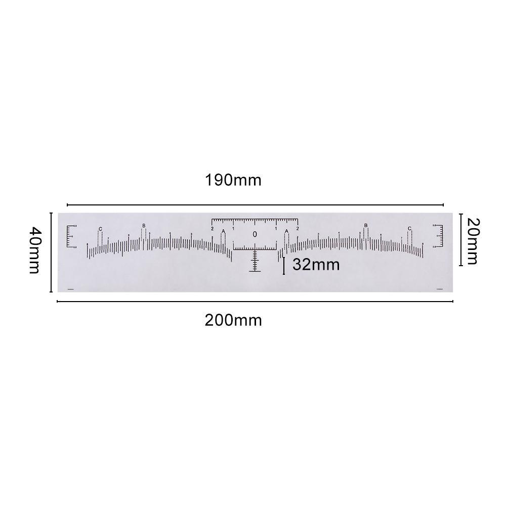 Set 10 / 50 Thước Dán Hỗ Trợ Xăm Lông Mày Có Thể Tái Sử Dụng Tiện Lợi