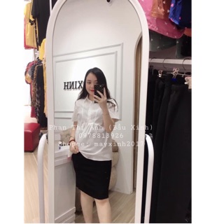 Chân váy bầu bút chì chất umi siêu mịn đẹp