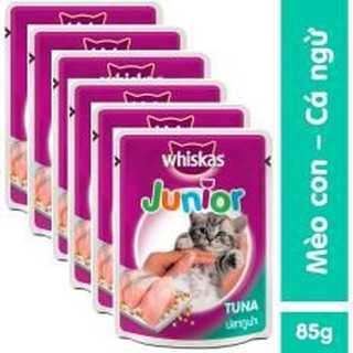 Pate Whiskas cho mèo con vị cá ngừ gói 85g