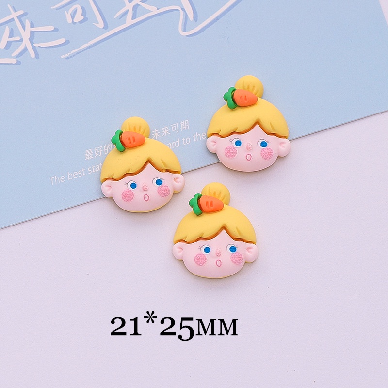 10 Phụ Kiện Keo Dán Hình Mặt Công Chúa Dùng Trang Trí Điện Thoại/ Album Ảnh