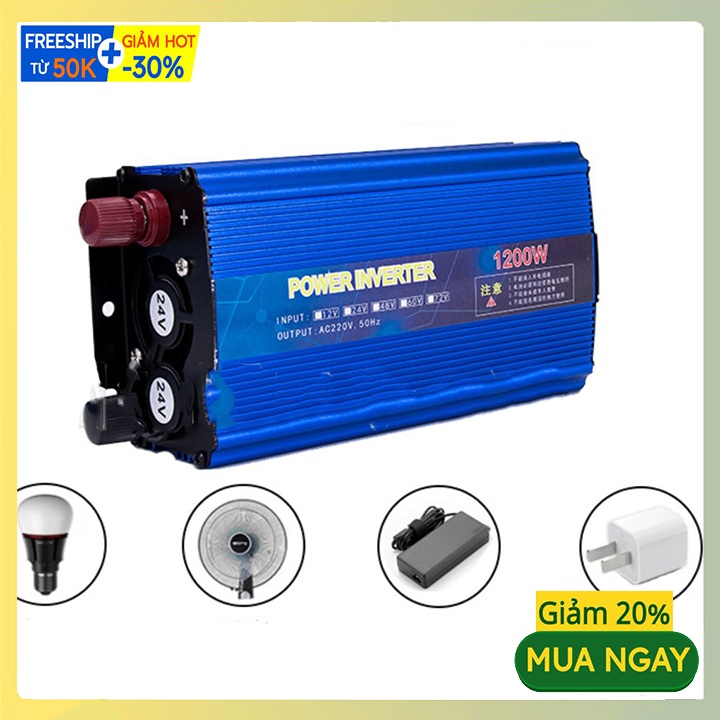 Bộ Kích Điện Inverter Từ 24V Lên 220V Maxipower 1200W
