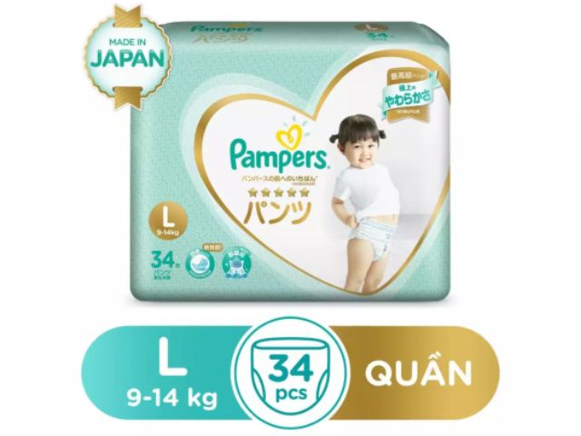 Hàng Mới Tã dán/quần Pampers sản xuất tại Nhật Bản các size Nb66/S60/ M48/M44/L40/L34/XL30 Đặt Ngay