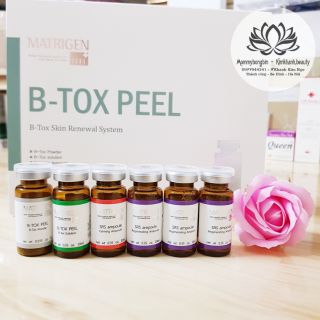 [Tách set] Nửa set 6 lọ vi kim tảo biển B-tox peel 4 màu.