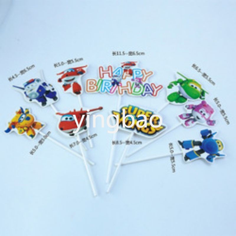 Que Cắm Trang Trí Bánh Sinh Nhật Hình Nhân Vật Hoạt Hình Đáng Yêu