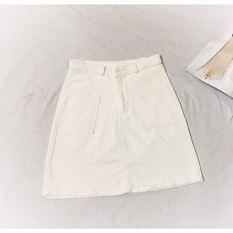 CHÂN VÁY KAKI NGẮN 2 TÚI TRƯỚC | BigBuy360 - bigbuy360.vn