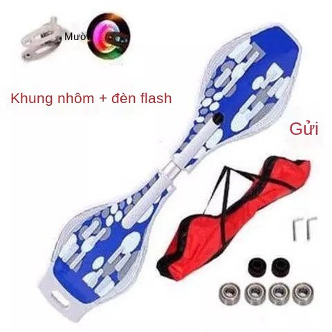 Xe trượt trẻ em 2 bánh nhấp nháy hai- ván có hoạt động rắn cho thanh thiếu niên và người lớn xích đu hai